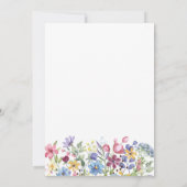 Elegant Rustic Boho Wildflower Vrijgezellenfeest Kaart (Achterkant)