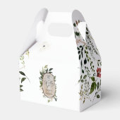 Elegant Rustic Botanical Greenery bruiloft Bedankdoosjes (Voorkant Zijde)