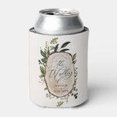 Elegant Rustic Botanical Greenery bruiloft Blikjeskoeler (Blikje Voorkant)