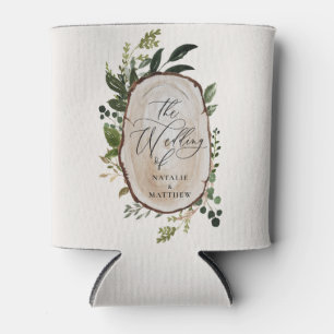 Elegant Rustic Botanical Greenery bruiloft Blikjeskoeler