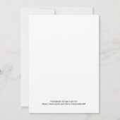 Elegant Rustic Brown Paper Wedding Kaart (Achterkant)