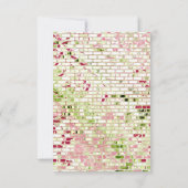 Elegant Rustic Burgundy Floral Maroon Roos Wedding RSVP Kaartje (Achterkant)