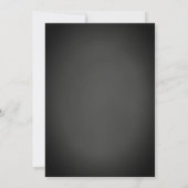 Elegant Rustic Chalkboard Black Gold Afstuderen Kaart (Achterkant)