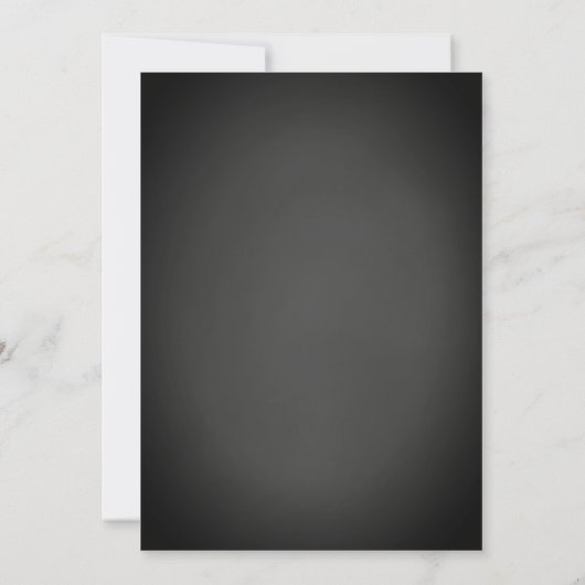 Elegant Rustic Chalkboard Black Gold Afstuderen Kaart (Achterkant)