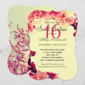 Elegant & Rustic Cherry Blossom op  geel Kaart (Voorkant / Achterkant)