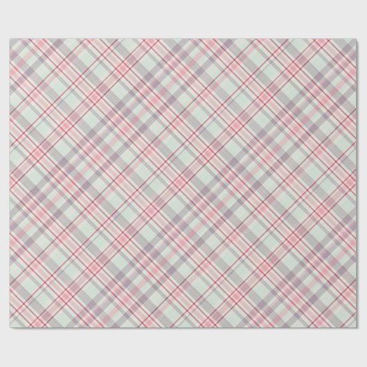 Elegant Rustic Classy Plaid Pattern Cadeaupapier (Vlak)