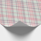 Elegant Rustic Classy Plaid Pattern Cadeaupapier (Hoek)