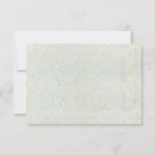 Elegant Rustic Country Boho Summer Floral Wedding RSVP Kaartje (Achterkant)