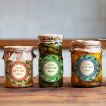 Elegant Rustic Cute Homemade Pickles
