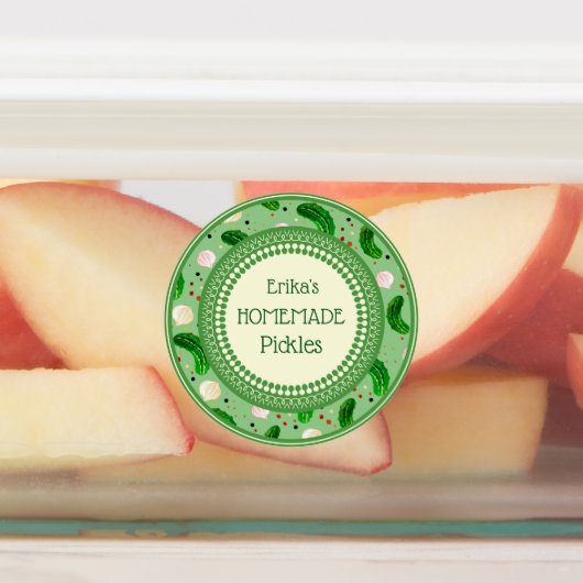  Elegant Rustic Cute Homemade Pickles Labels (Aangebracht)