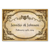 Elegant Rustic Distress Wedding Kaart (Achterkant)