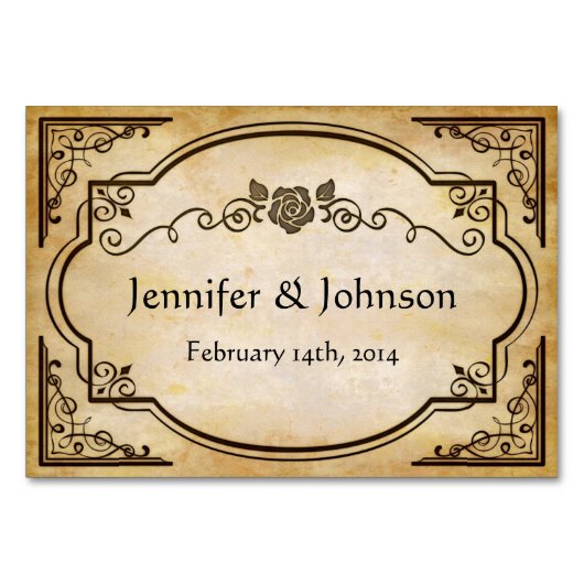 Elegant Rustic Distress Wedding Kaart (Achterkant)