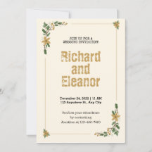 Elegant Rustic, eenvoudige florale traditionele br