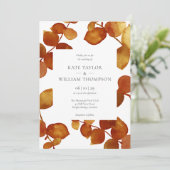 Elegant Rustic Eucalyptus Floral Wedding Kaart (Staand voorkant)