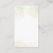 Elegant Rustic Eucalyptus Greenery Visitekaartje (Achterkant)