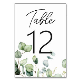 Elegant Rustic Eucalyptus Greenery Wedding Kaart