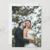 Elegant Rustic Eucalyptus Leaves Greenery Wedding Kaart (Achterkant)