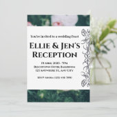 Elegant Rustic Eucalyptus Leaves Greenery Wedding Kaart (Staand voorkant)