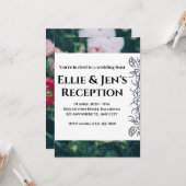 Elegant Rustic Eucalyptus Leaves Greenery Wedding Kaart (Voorkant / Achterkant in situ)