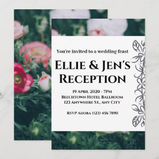 Elegant Rustic Eucalyptus Leaves Greenery Wedding Kaart