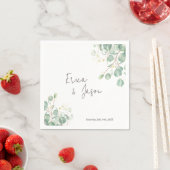 Elegant Rustic Eucalyptus Leaves Napkins Servet (Insitu)
