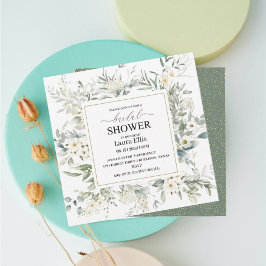 Elegant Rustic Eucalyptus Leaves Uitnodiging