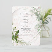 Elegant Rustic Eucalyptus Roze Vrijgezellenfeest U Kaart (Staand voorkant)