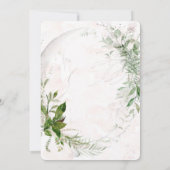 Elegant Rustic Eucalyptus Roze Vrijgezellenfeest U Kaart (Achterkant)