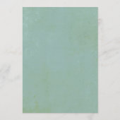 Elegant Rustic Eucalyptus Waterverf Wedding Uitnod Kaart (Achterkant)