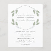 Elegant Rustic Eucalyptus Wedding Invitations Flyer (Voorkant)