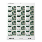 Elegant Rustic Exotic Tropical Rainforest Address Etiket (Full Sheet)