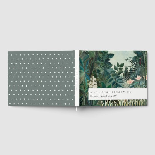 Elegant Rustic Exotic Tropical Rainforest Wedding Gastenboek (Volledig)