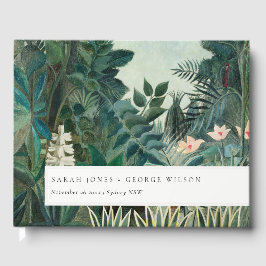 Elegant Rustic Exotic Tropical Rainforest Wedding Gastenboek