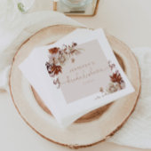 Elegant rustic fall bruiloft servetten