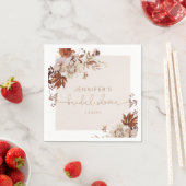 Elegant rustic fall bruiloft servetten (Insitu)