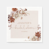 Elegant rustic fall bruiloft servetten (Voorkant)