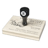 Elegant Rustic Family Farmhead  Eierkarton Rubberstempel (Stempel)