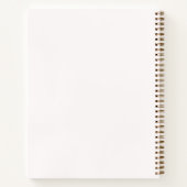 Elegant Rustic Floral Baking Recipe Notitieboek (Achterkant)