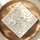 Elegant Rustic Floral Garden Baby Shower Servet
