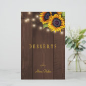 Elegant rustic floral gold script, koekjesverdeler (Staand voorkant)