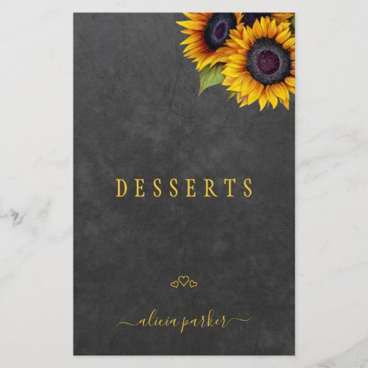 Elegant rustic floral gold script, koekjesverdeler (Voorkant)
