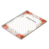 Elegant rustic floral kitchen cookbook recipes notitieboek (Linkerzijde)