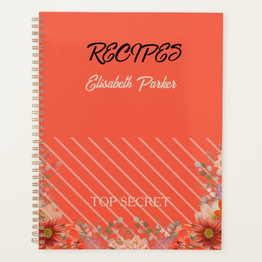 Elegant rustic floral kitchen planner (Voorkant)