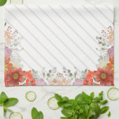 Elegant rustic floral kitchen theedoek (Gevouwen)