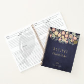 Elegant rustic floral koekjesboek recipesjournal notitieboek (Binnen)