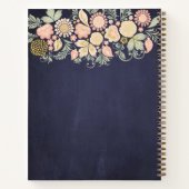 Elegant rustic floral koekjesboek recipesjournal notitieboek (Achterkant)