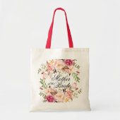 Elegant Rustic Floral Moeder van de Bride Tote Bag (Voorkant)