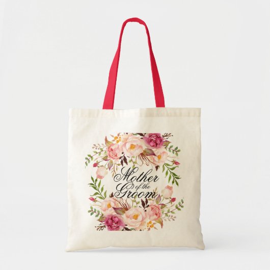 Elegant Rustic Floral Moeder van de Groom Tote Bag (Voorkant)