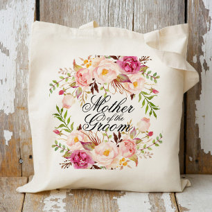 Elegant Rustic Floral Moeder van de Groom Tote Bag