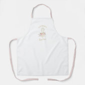 Elegant Rustic Floral Whisk Schort (Voorkant)